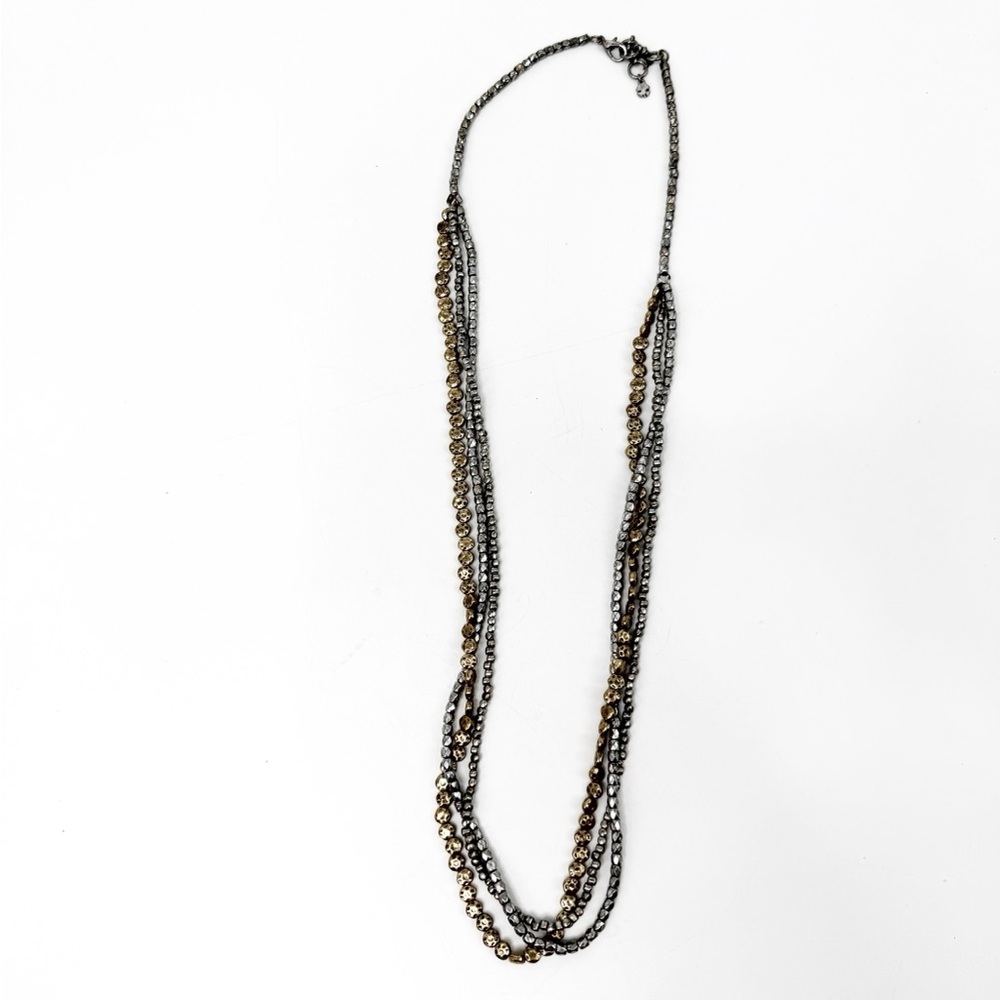 Lucky Brand Multi-Strand Necklace in Silver and Gold